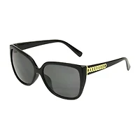 Mixit Black Cateye Womens Uv Protection Cat Eye Sunglasses