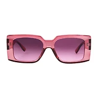 Mixit Red Womens Uv Protection Rectangular Sunglasses