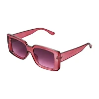 Mixit Red Womens Uv Protection Rectangular Sunglasses
