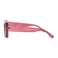 Mixit Red Womens Uv Protection Rectangular Sunglasses