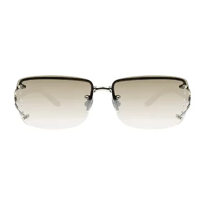 Mixit Rimless Womens Uv Protection Rectangular Sunglasses