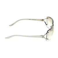 Mixit Rimless Womens Uv Protection Rectangular Sunglasses