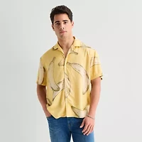 Arizona Mens Short Sleeve Regular Fit Button-Down Shirt