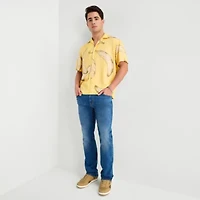 Arizona Mens Short Sleeve Regular Fit Button-Down Shirt