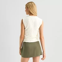 by&by Womens Juniors Sleeveless Blouse