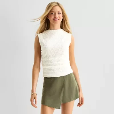 by&by Womens Juniors Sleeveless Blouse