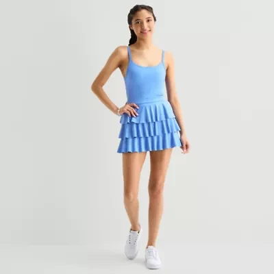 Arizona Womens Juniors Sleeveless Skater Dress