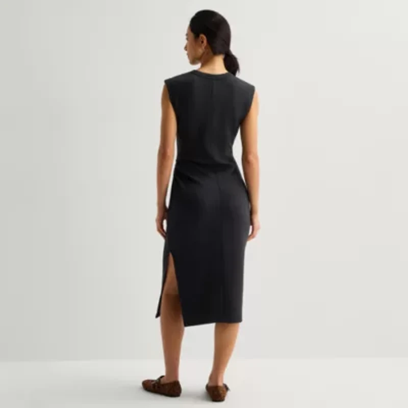 Stylus Womens Sleeveless Sheath Dress