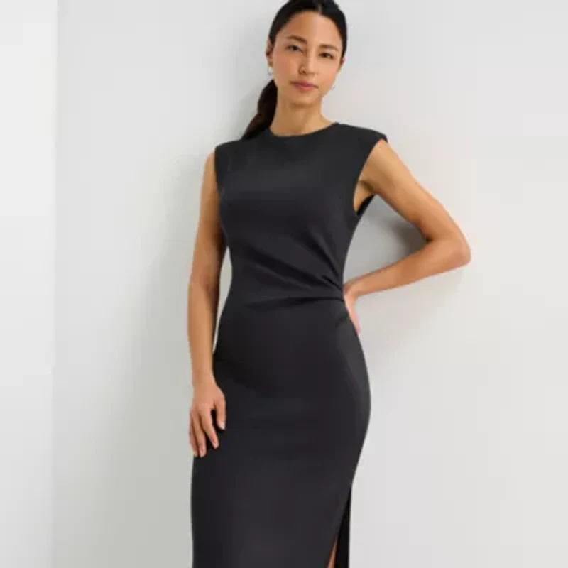 Stylus Womens Sleeveless Sheath Dress