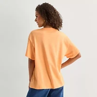 Jerry Leigh Capri Italy Womens Crew Neck Short Sleeve Regular Fit Graphic T-Shirt