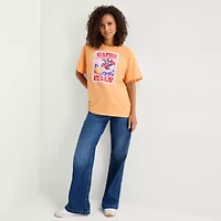 Jerry Leigh Capri Italy Womens Crew Neck Short Sleeve Regular Fit Graphic T-Shirt