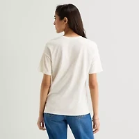 Hello Kitty And Friends Soccer Boyfriend Tee Womens Juniors Crew Neck Short Sleeve Regular Fit Graphic T-Shirt