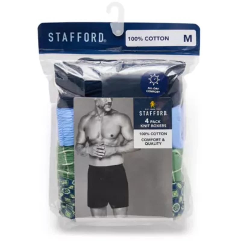 Stafford Cotton Knit Mens Boxers 305939