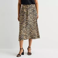 Liz Claiborne Womens Midi A-Line Skirt
