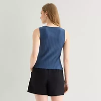 a.n.a Womens Crew Neck Sleeveless Vest