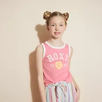 Roxy Big Kid Girls Crew Neck Sleeveless Tank Top