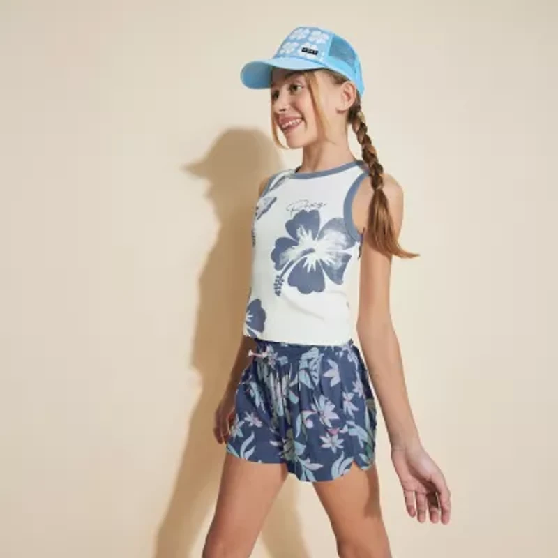 Roxy Big Kid Girls Crew Neck Sleeveless Tank Top