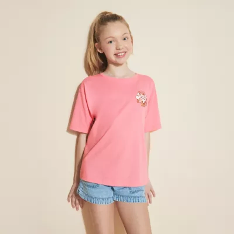 Roxy Big Kid Girls Crew Neck Short Sleeve Graphic T-Shirt