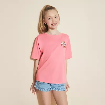 Roxy Big Kid Girls Crew Neck Short Sleeve Regular Fit Graphic T-Shirt