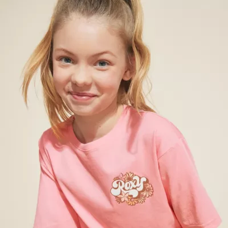 Roxy Big Kid Girls Crew Neck Short Sleeve Graphic T-Shirt
