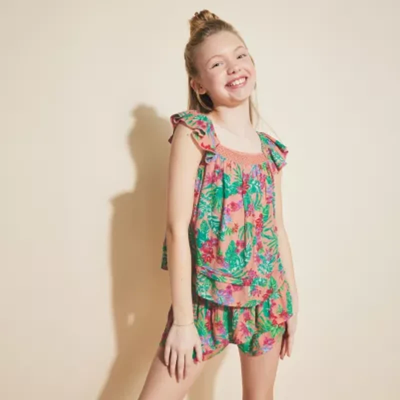 Roxy Big Kid Girls Scoop Neck Sleeveless Tank Top