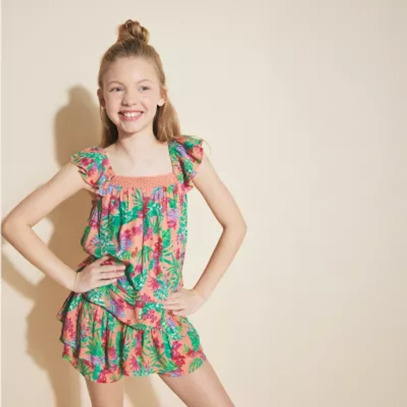 Roxy Big Kid Girls Scoop Neck Sleeveless Tank Top