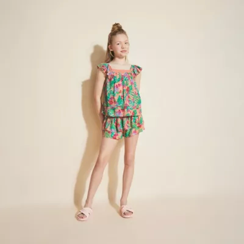 Roxy Big Kid Girls Scoop Neck Sleeveless Tank Top