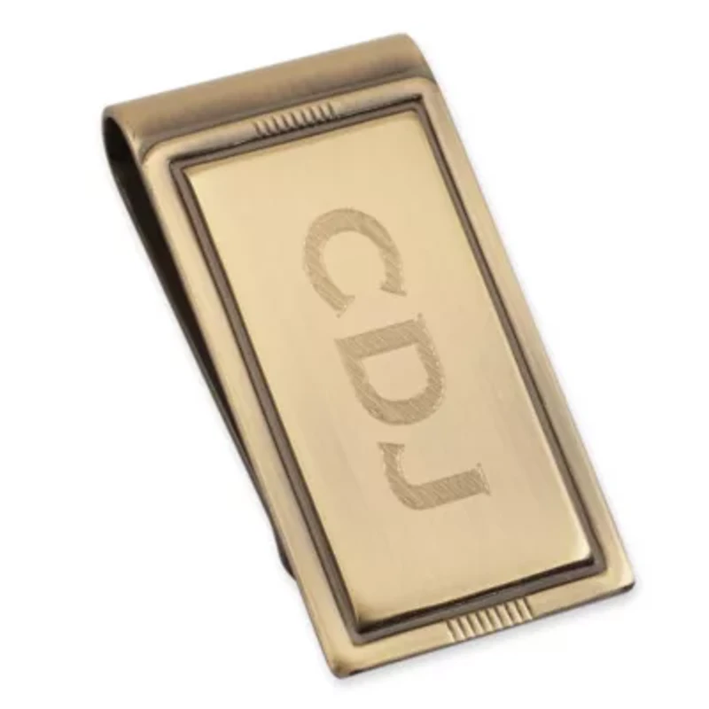 Personalized Brushed Die-Struck Money Clip