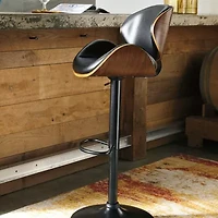 Signature Design by Ashley® Bellatier Upholstered Adjustable Height Barstool