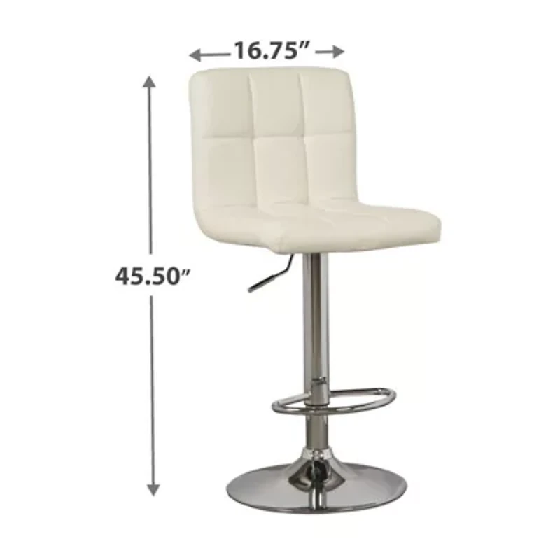 Signature Design by Ashley® Bellatier Set of 2 Upholstered Adjustable Height Barstools