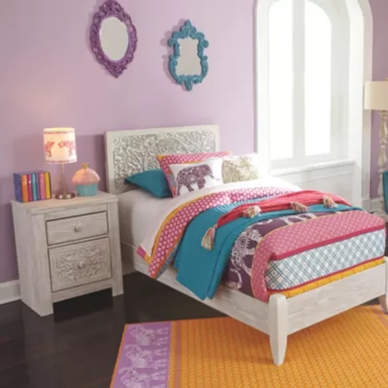 Signature Design by Ashley Paxberry 25" 2 Drawer Charging Nightstand