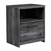 Signature Design by Ashley Baystorm 1-Drawer Nightstand in Dark Gray