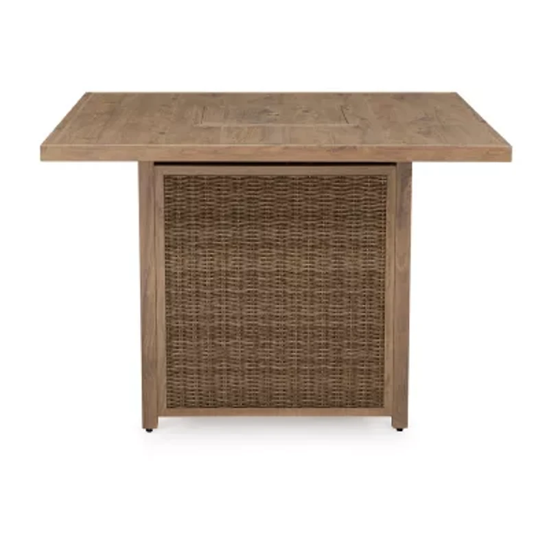 Signature Design by Ashley® Walton Bridge Outdoor Bar Table with Fire Pit
