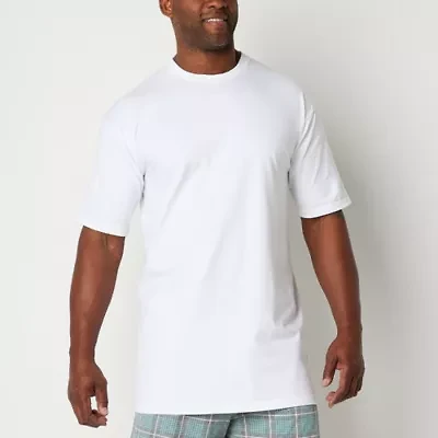 Stafford Heavyweight Mens 4 Pack Short Sleeve Crew Neck T-Shirt Tall