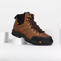 CAT Mens Threshold Waterproof Slip Resistant Steel Toe Work Boots