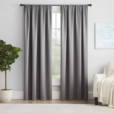 Eclipse Thermapanel Rod Pocket Light-Filtering Single Curtain Panel