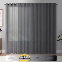 Eclipse Thermapanel Rod Pocket Light-Filtering Single Curtain Panel