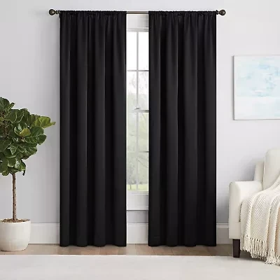 Eclipse Thermapanel Rod Pocket Light-Filtering Single Curtain Panel