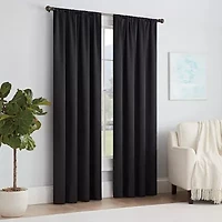 Eclipse Thermapanel Rod Pocket Light-Filtering Single Curtain Panel