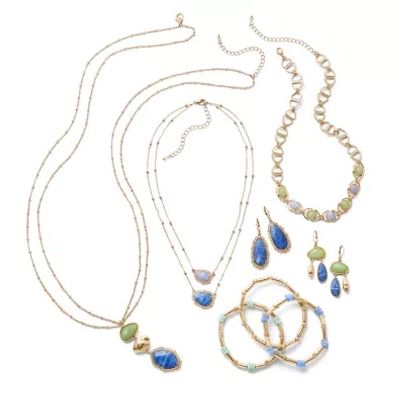 a.n.a Gold Tone Womens 16 Inch Strand Necklace