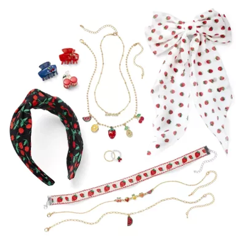 Arizona Fruit Charms Womens 16 Inch Strand Necklace