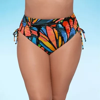 S3 Swim Womens Lined High Waist Bikini Swimsuit Bottom