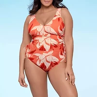 S3 Swim Womens Exotic Floral One Piece Swimsuit
