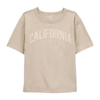 Carter's Little & Big Kid Boys Round Neck Short Sleeve Regular Fit Graphic T-Shirt