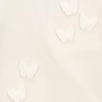 Carter's Butterfly Toddler Girls Round Neck Short Sleeve T-Shirt