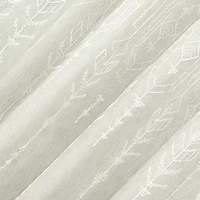 Indigo Road by Egypt Sherrod Palo Global Embroidery Rod Pocket Embroidered Light-Filtering Single Curtain Panel