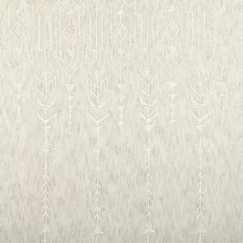 Indigo Road by Egypt Sherrod Palo Global Embroidery Rod Pocket Embroidered Light-Filtering Single Curtain Panel