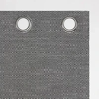 Indigo Road by Egypt Sherrod Sarasi Contrast Tweed Magnetic Closure Grommet Top 100% Blackout Single Curtain Panel
