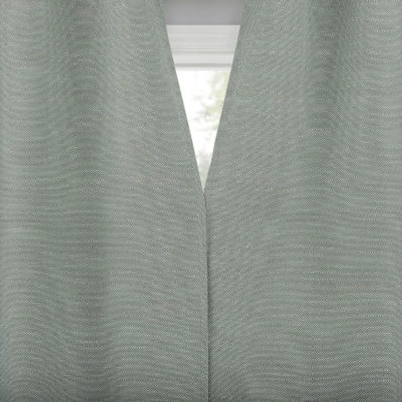 Indigo Road by Egypt Sherrod Sarasi Contrast Tweed Magnetic Closure Grommet Top 100% Blackout Single Curtain Panel