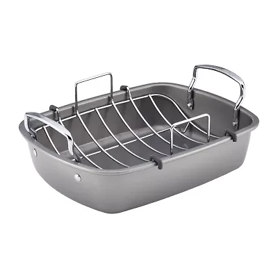 Circulon® Nonstick 17"x13" Roasting Pan with Rack